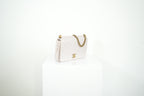 Chanel White Quilted Leather Shoulder Bag