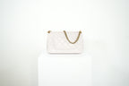 Chanel White Quilted Leather Shoulder Bag
