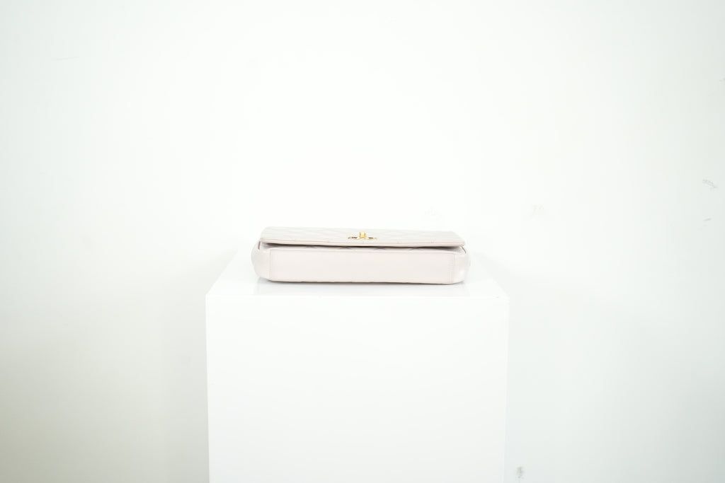 Chanel White Quilted Leather Shoulder Bag