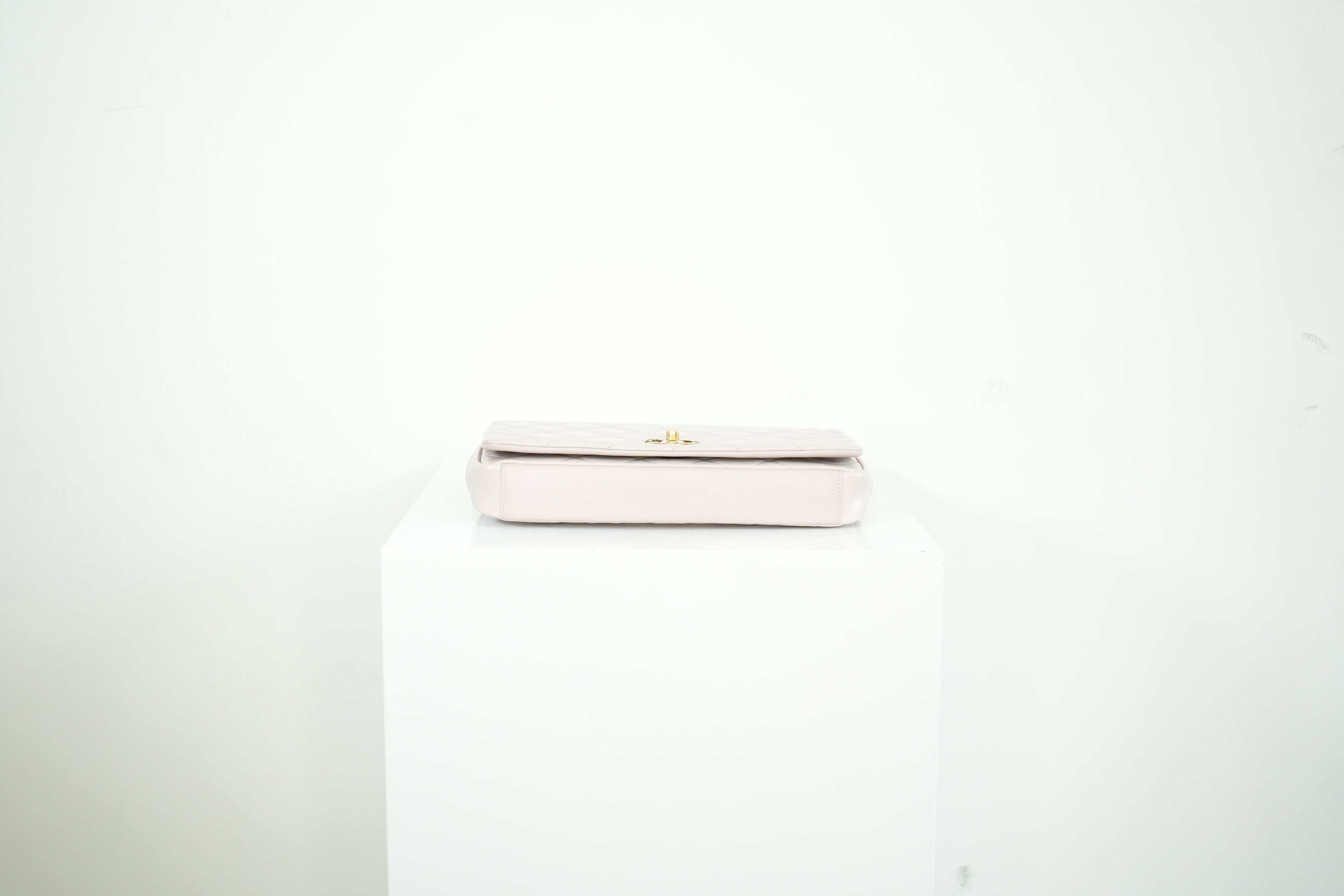 Chanel White Quilted Leather Shoulder Bag
