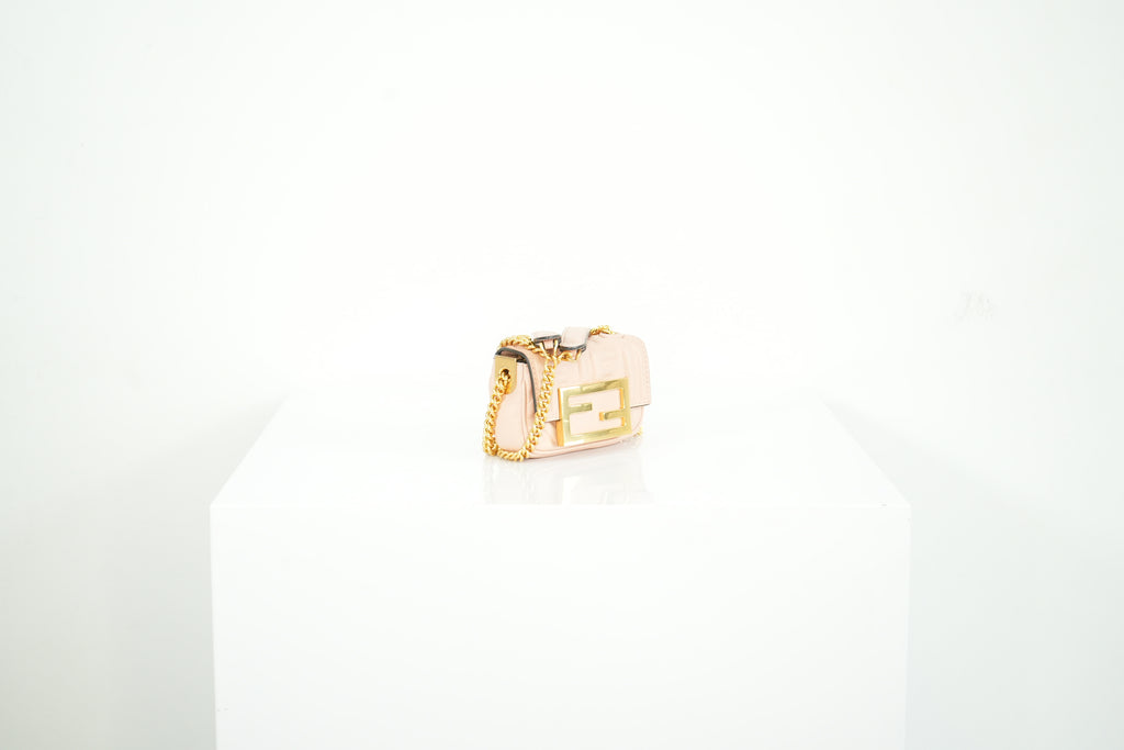 Fendi Pink Nano Baguette Crossbody