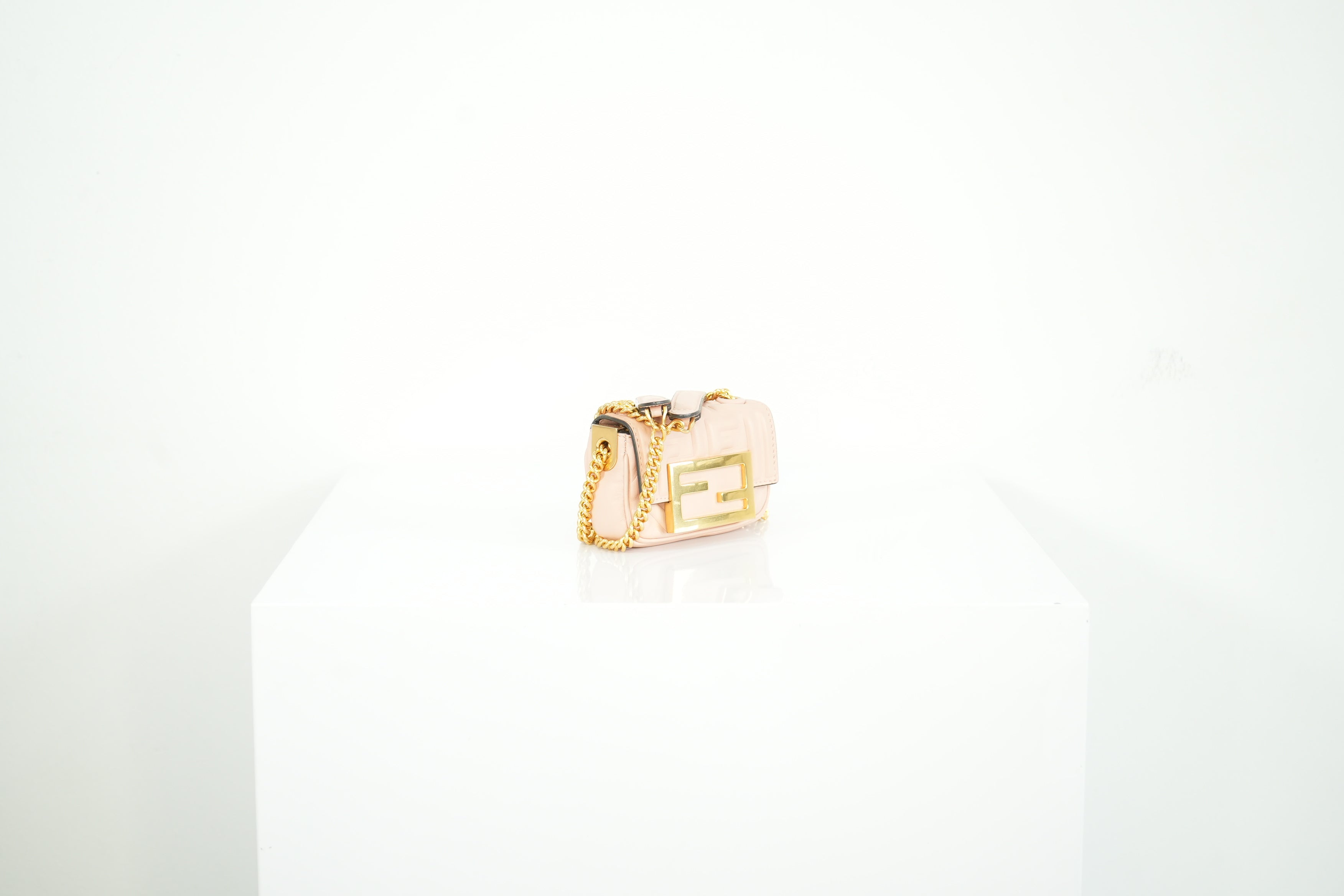 Fendi Pink Nano Baguette Crossbody