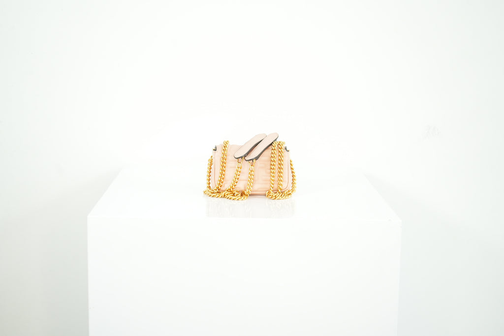 Fendi Pink Nano Baguette Crossbody