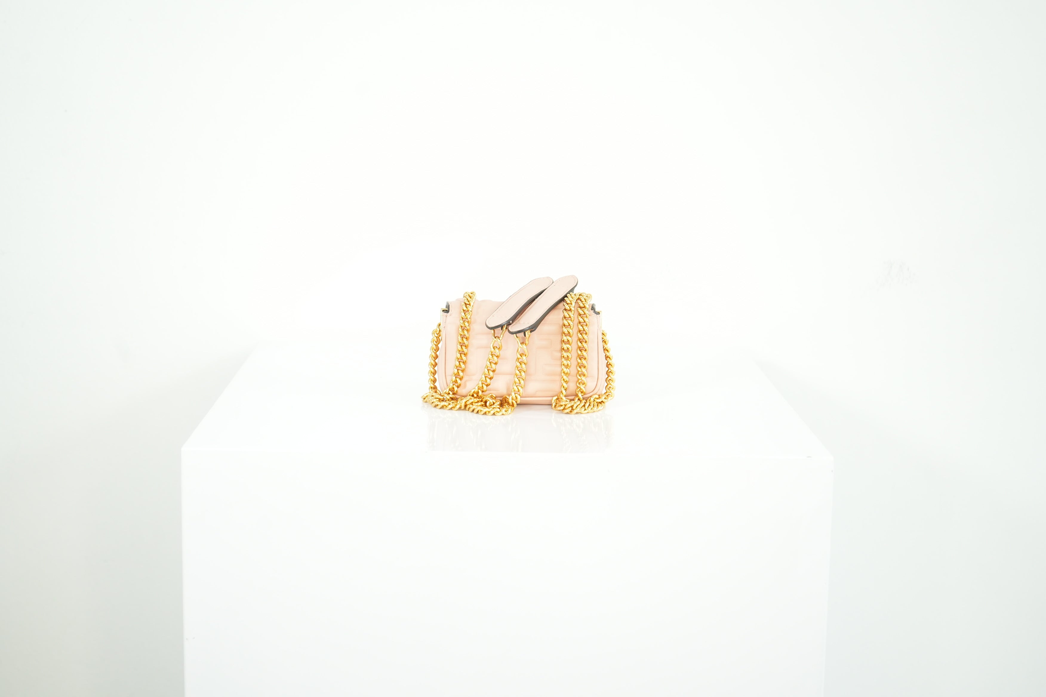 Fendi Pink Nano Baguette Crossbody