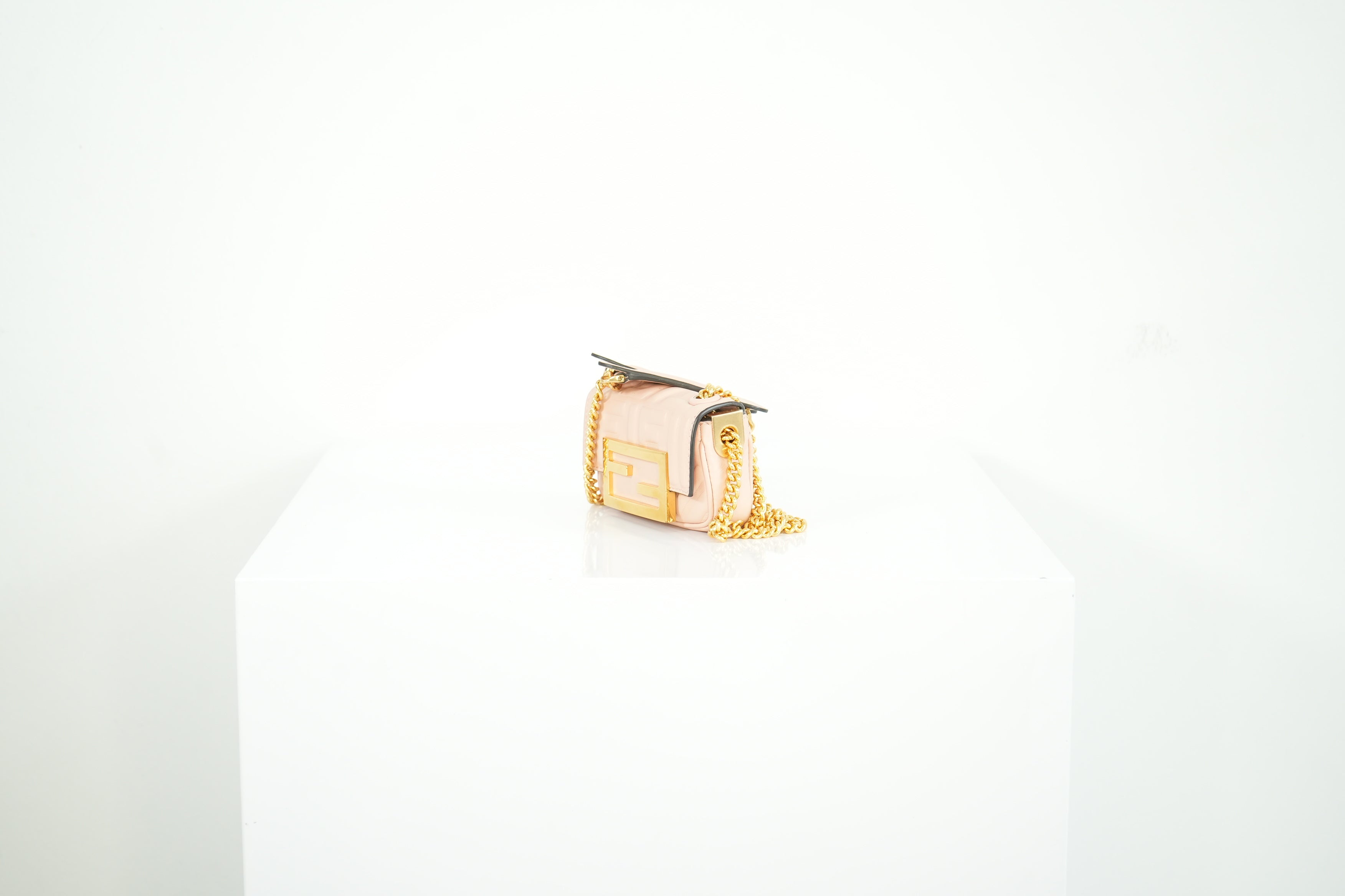 Fendi Pink Nano Baguette Crossbody