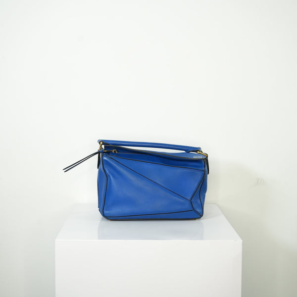 Loewe Blue Puzzle Bag