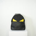 Fendi Bug Bag Black Nylon Body With Yellow Monster Eyes