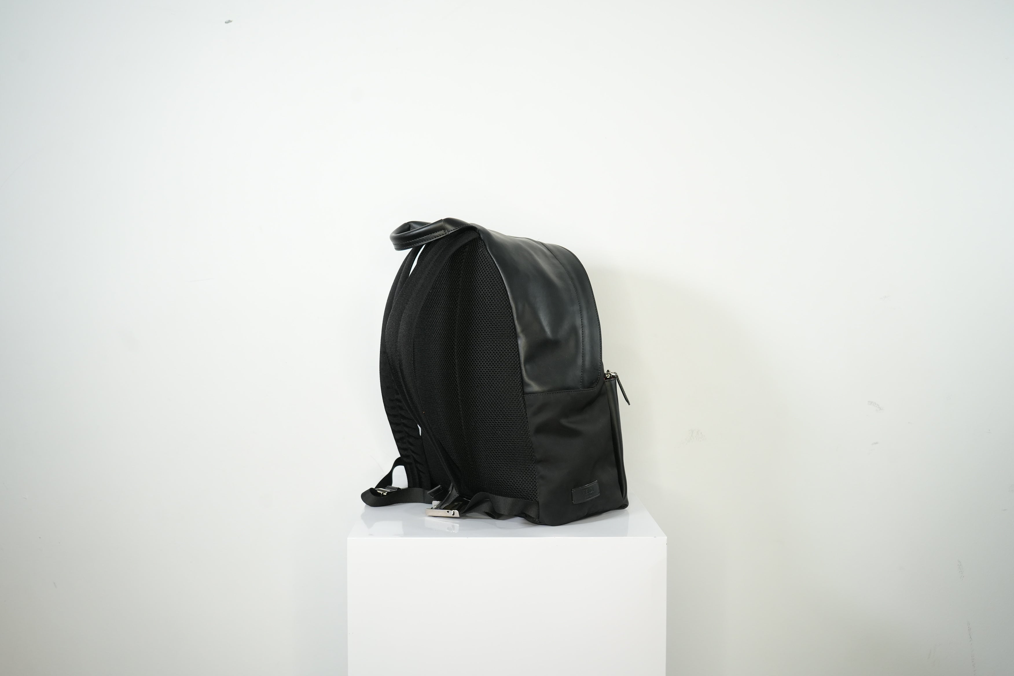 Fendi Bug Bag Black Nylon Body With Yellow Monster Eyes