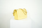 Chanel Flap Caviar Large Double Flap Yellow Full Set