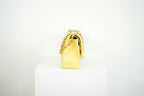 Chanel Flap Caviar Large Double Flap Yellow Full Set