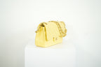 Chanel Flap Caviar Large Double Flap Yellow Full Set