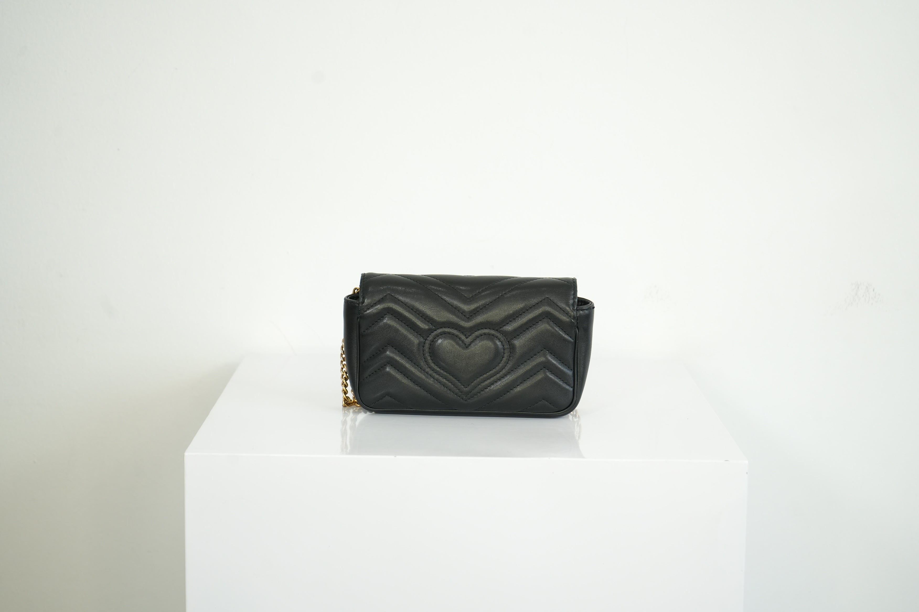 Gucci GG Marmont Matelasse Mini Chain Wallet (full set)