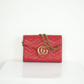 Gucci Marmont Matelasse WOC red