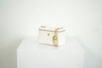 Chanel White Quilted Lambskin Leather Vanity with Dust Bag