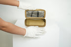 Chanel White Quilted Lambskin Leather Vanity with Dust Bag