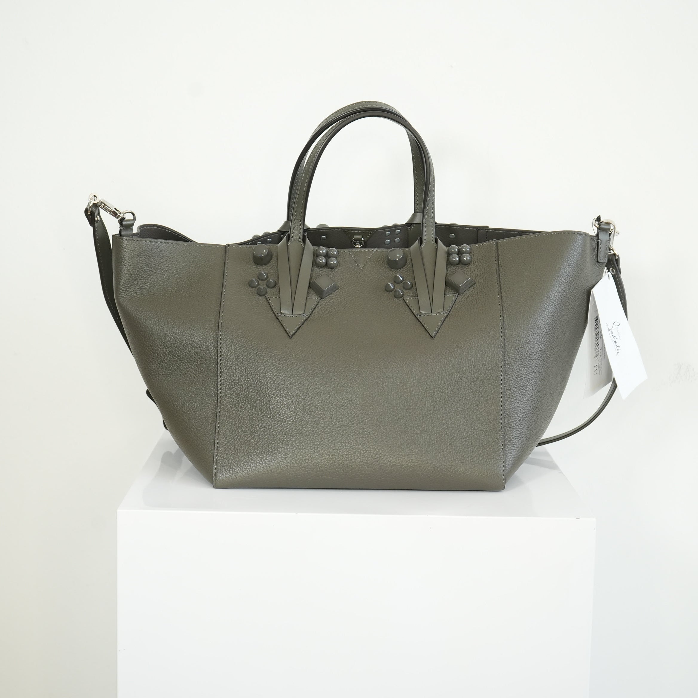Christian Louboutin Small Cabachic Grey Tote Bag