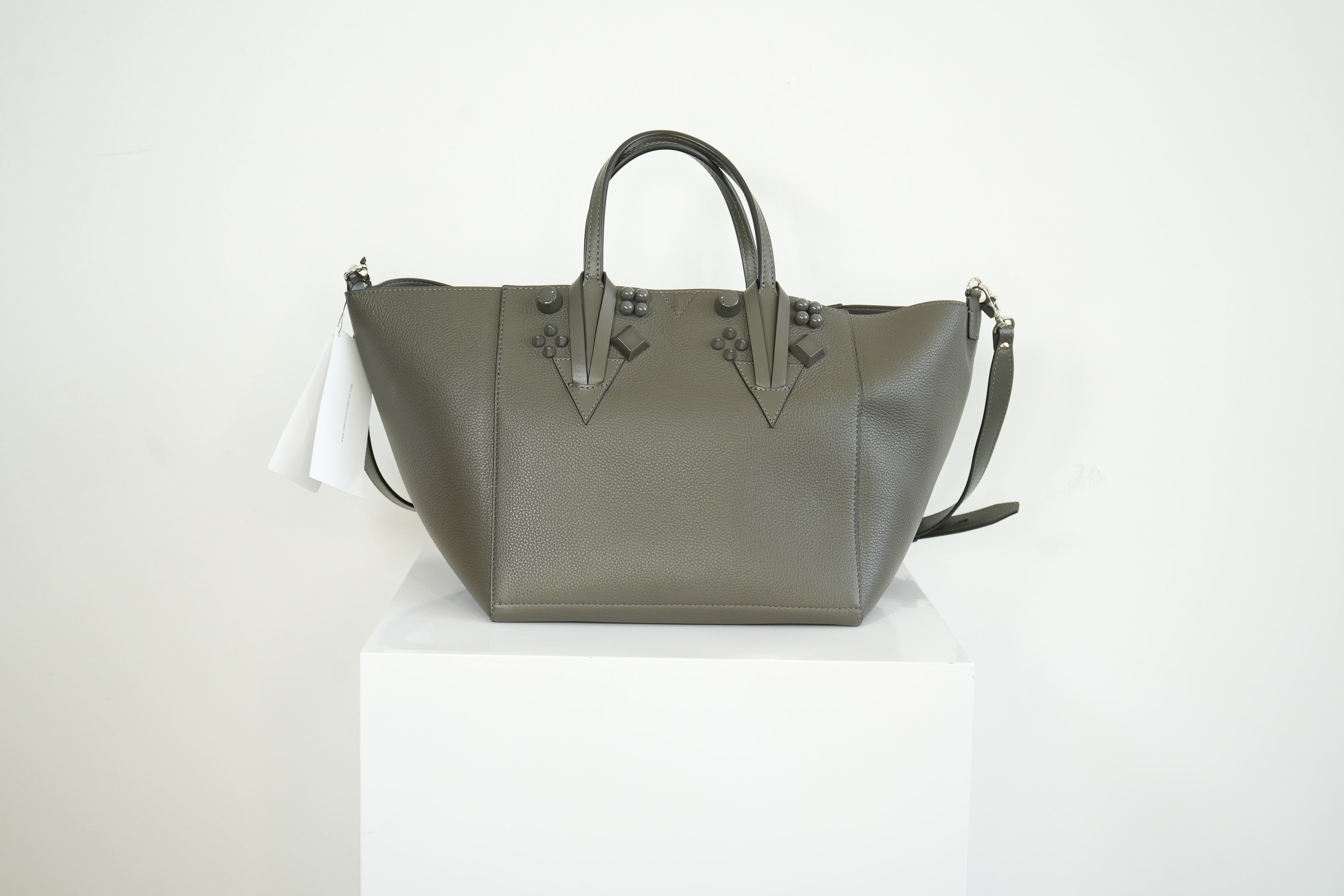 Christian Louboutin Small Cabachic Grey Tote Bag