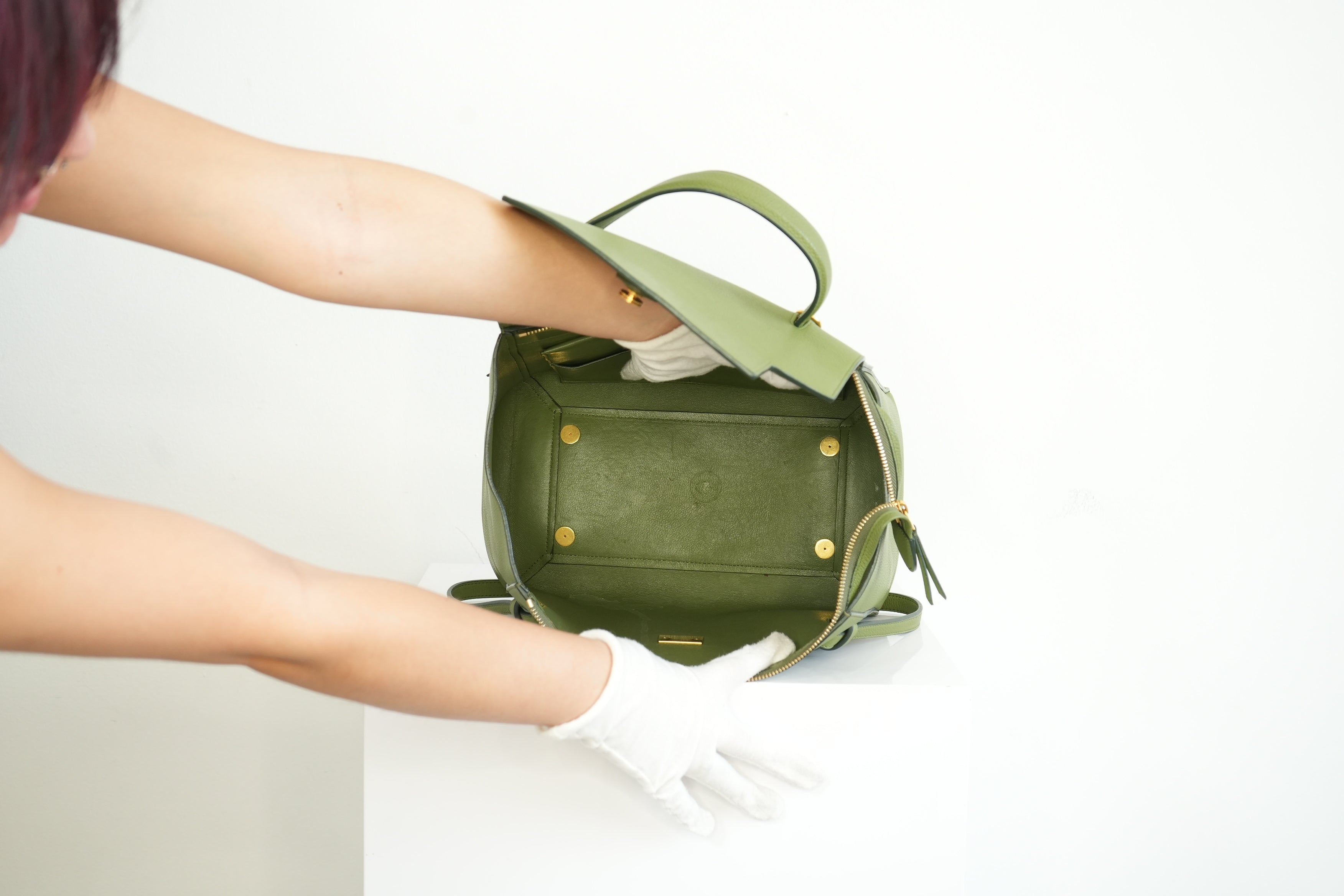 Celine Green Nano Belt Bag