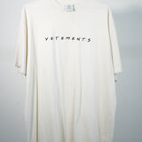 Vetements Garderobe Collection Vetements Friends Logo Tee Shirt White