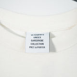 Vetements Garderobe Collection Vetements Friends Logo Tee Shirt White