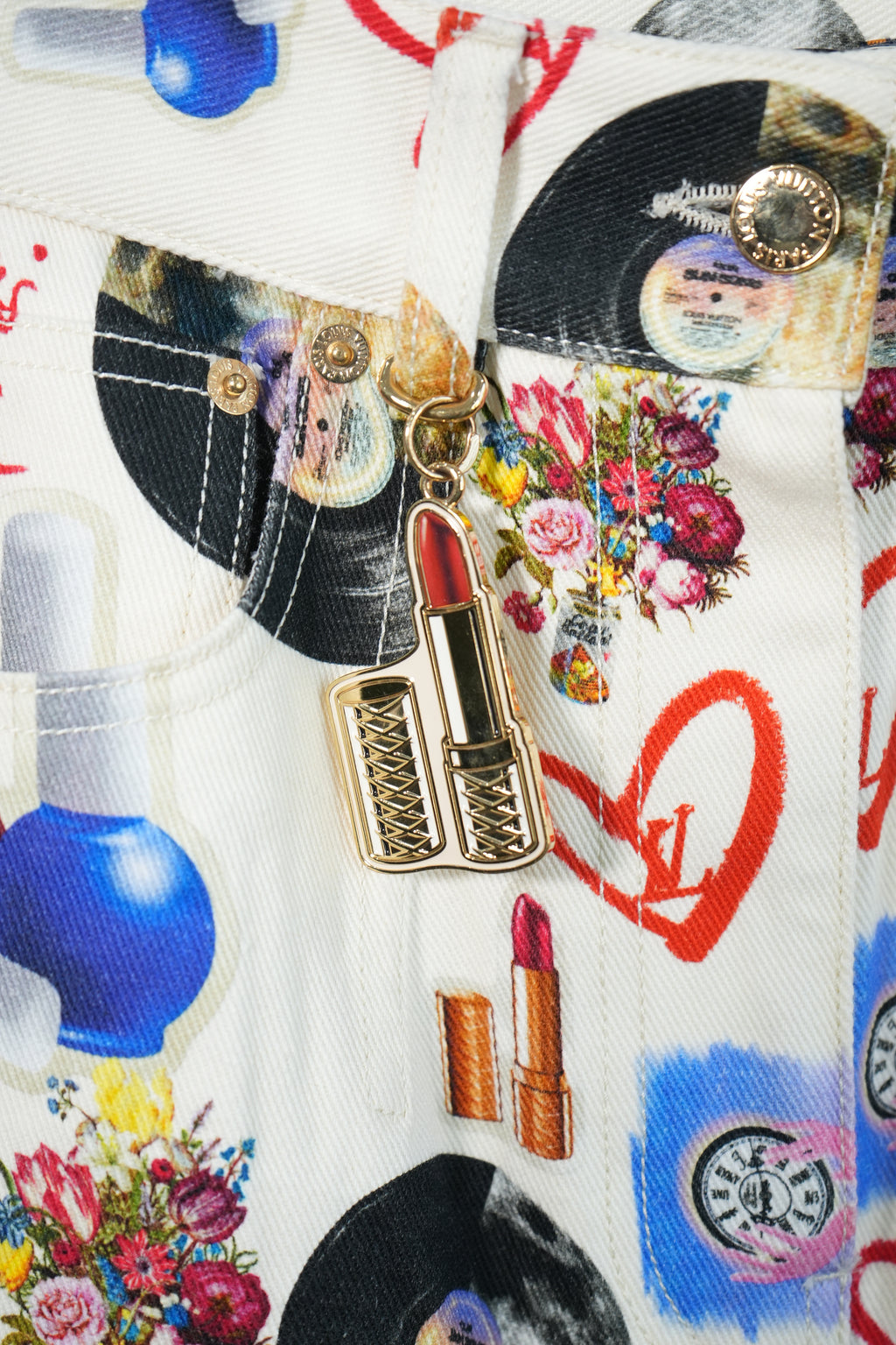 Louis Vuitton Pop Art Junk Print Trousers Pants Jeans