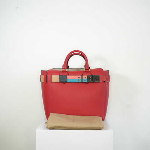 Burberry "The Belt" Tote Bag Red with Dust Bag
