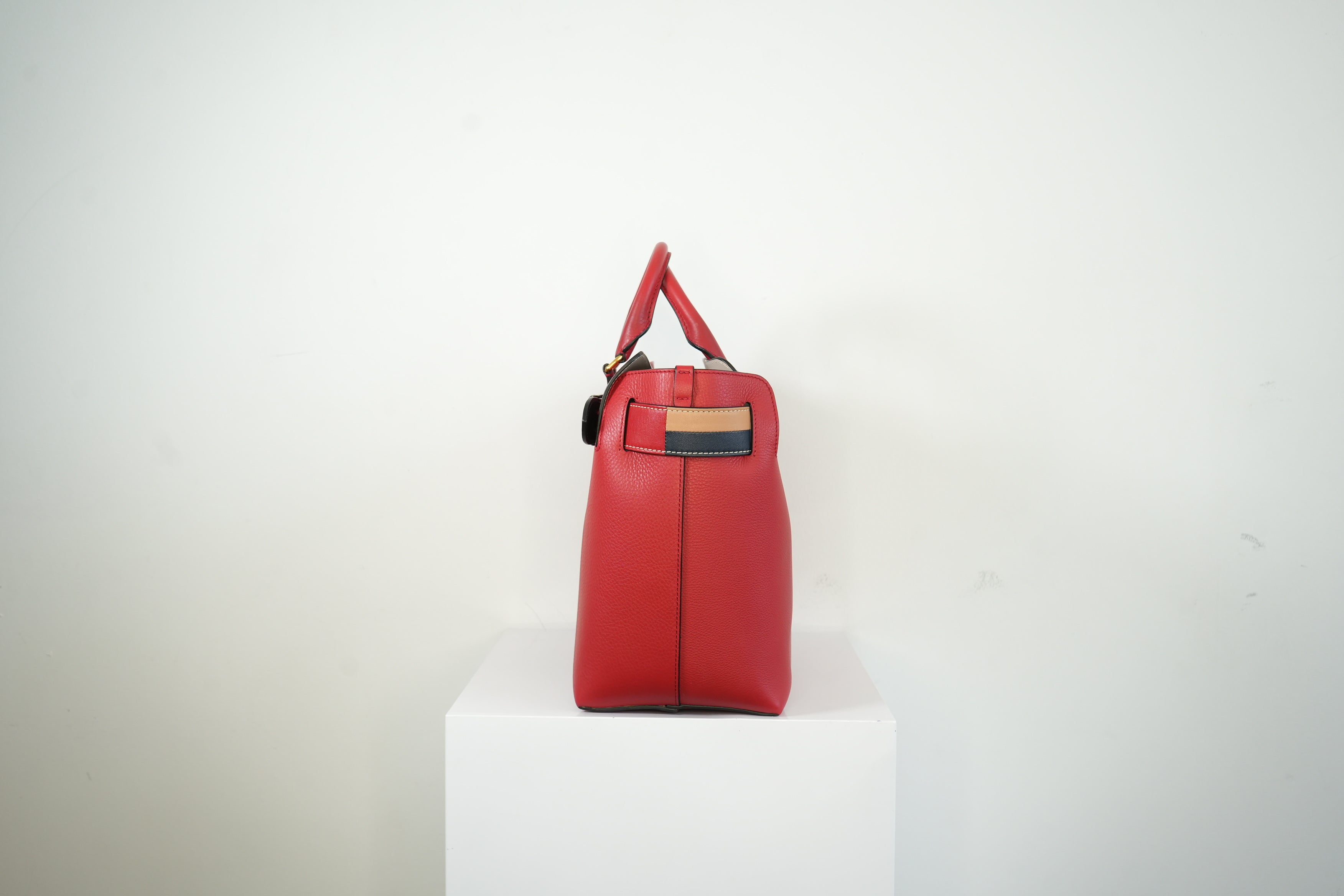 Burberry "The Belt" Tote Bag Red with Dust Bag