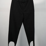 Loewe Leather Stirrup Strap Trouser Black