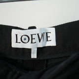 Loewe Leather Stirrup Strap Trouser Black