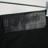 Loewe Leather Stirrup Strap Trouser Black