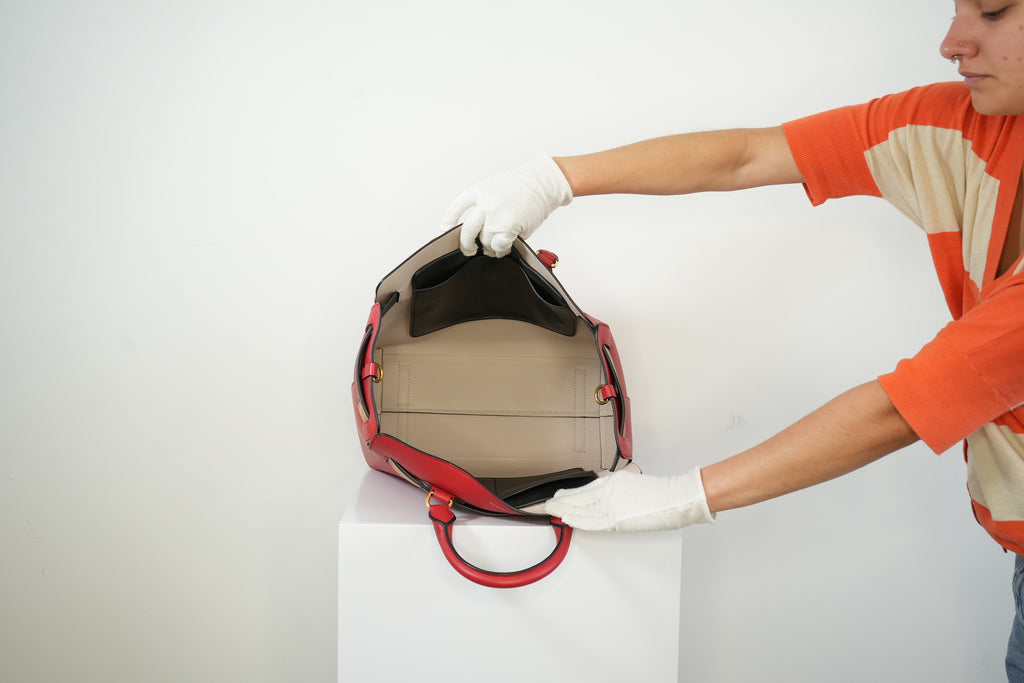 Burberry "The Belt" Tote Bag Red with Dust Bag