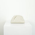 Bottega Veneta Nappa Introcciato Mini Pouch White