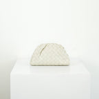 Bottega Veneta Nappa Introcciato Mini Pouch White