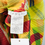 Pleats Please Issey Miyake Sleeveless Pleated Bubble Gum Graphic Top Size 3