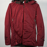 Prada Sport Red Nylon Jacket with Detachable Hood