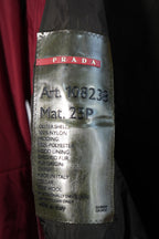 Prada Sport Red Nylon Jacket with Detachable Hood