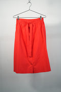 Celine Poppy Red Cotton Skirt Size 38