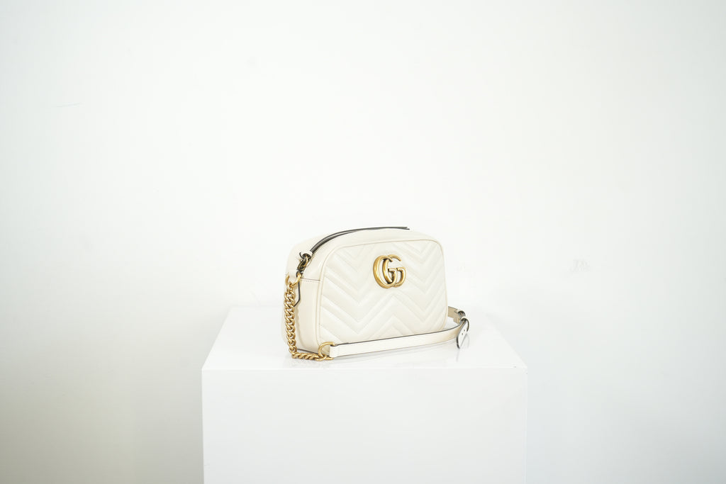 Gucci GG Mini Marmont White, Full Set