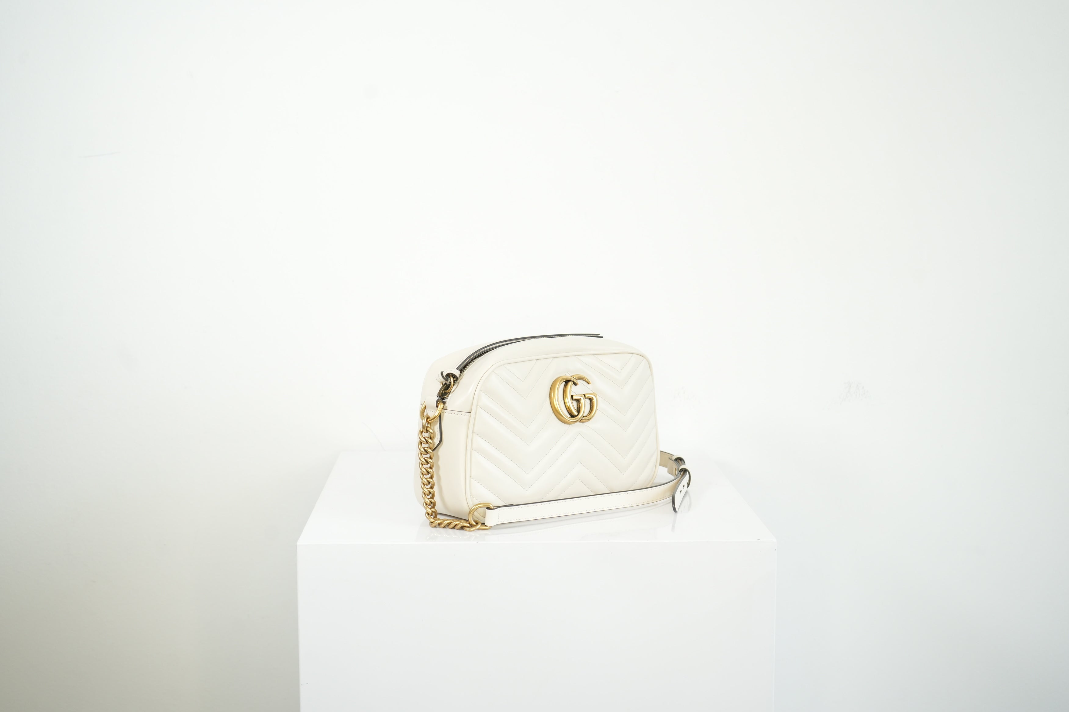 Gucci GG Mini Marmont White, Full Set