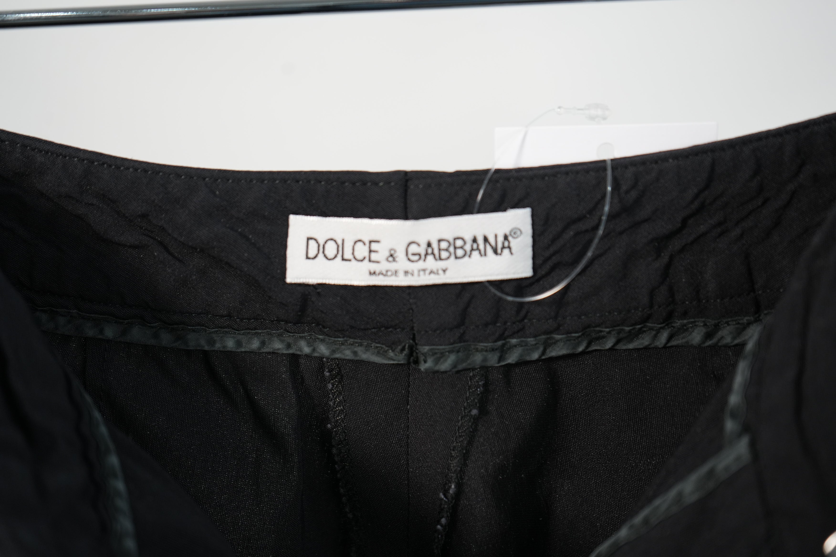 Dolce & Gabbana Straight Leg Trouser Black