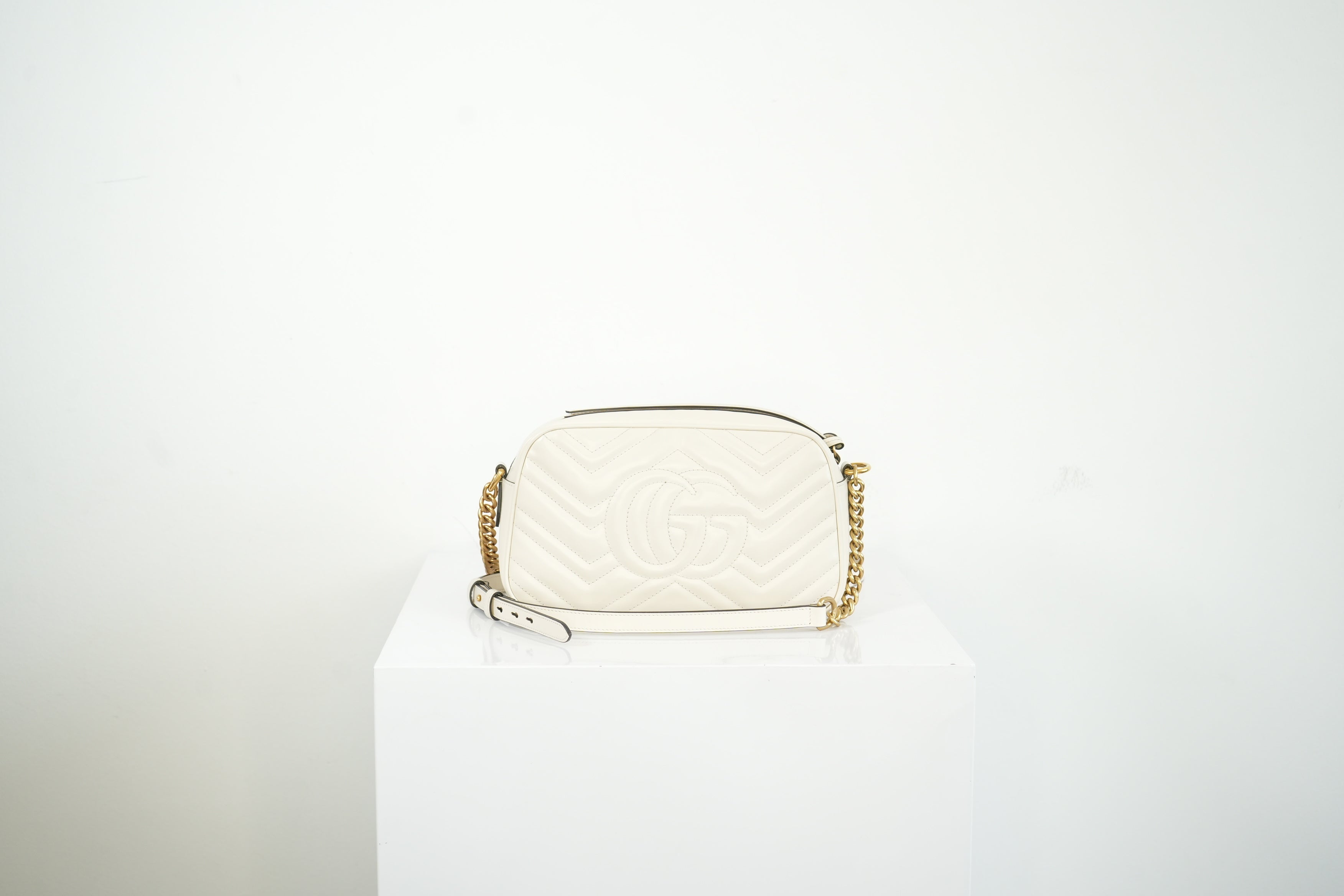 Gucci GG Mini Marmont White, Full Set