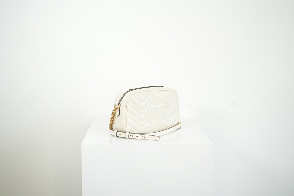 Gucci GG Mini Marmont White, Full Set