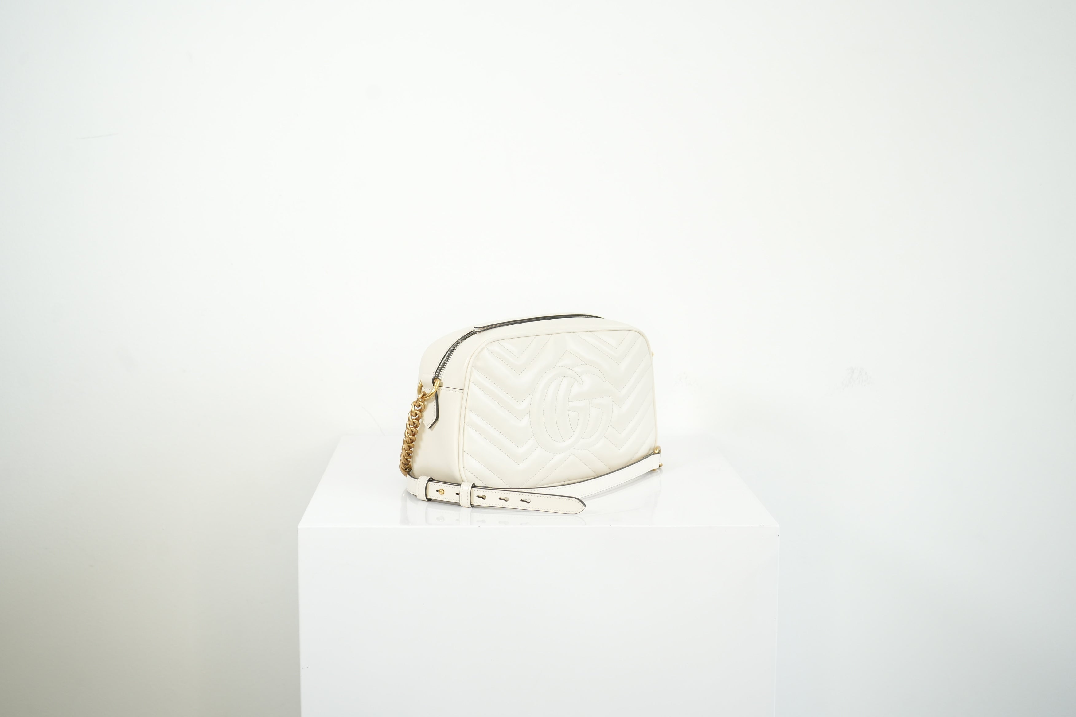 Gucci GG Mini Marmont White, Full Set