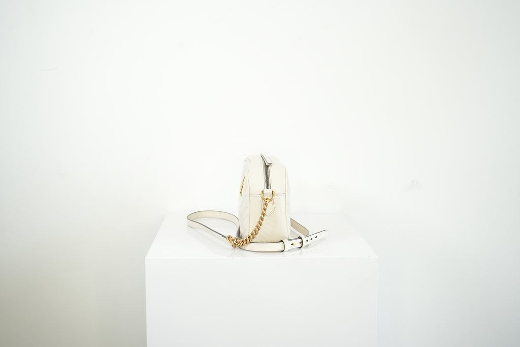 Gucci GG Mini Marmont White, Full Set