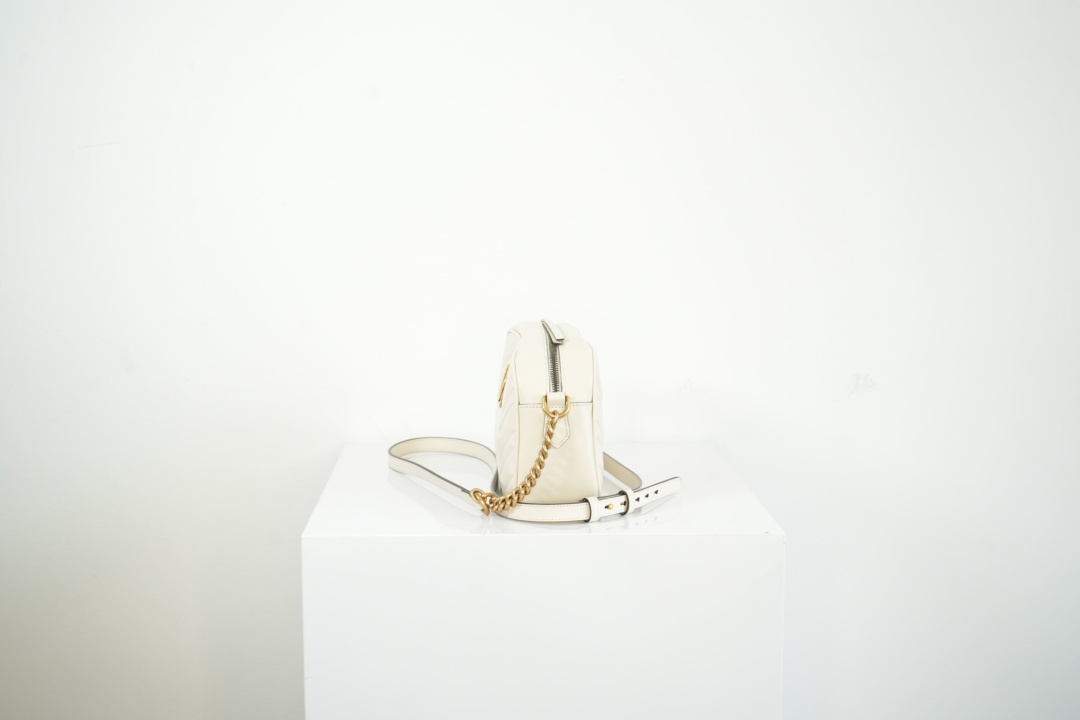Gucci GG Mini Marmont White, Full Set