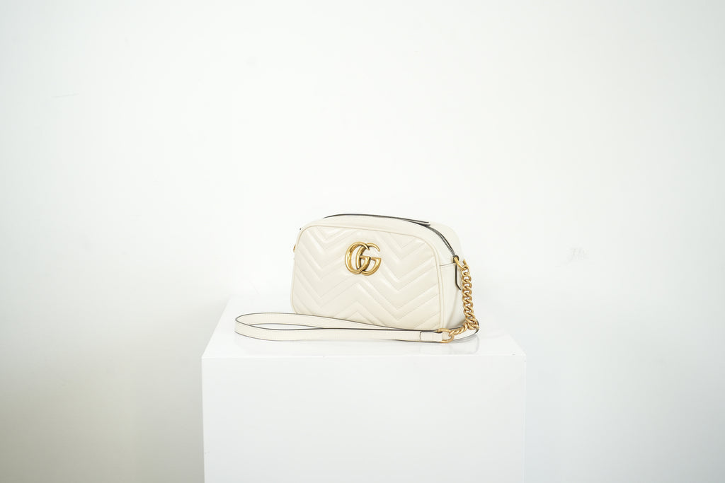 Gucci GG Mini Marmont White, Full Set