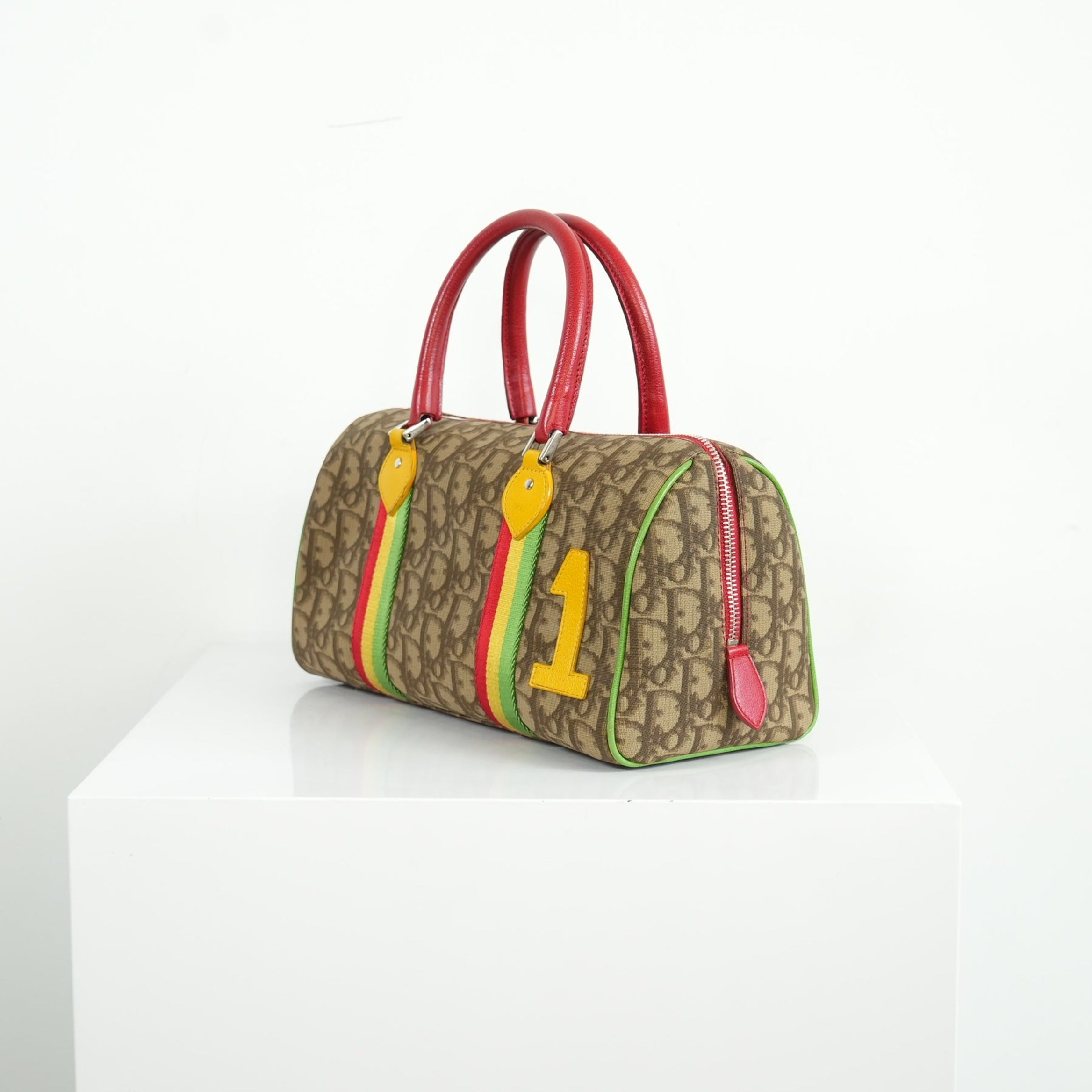 Christian Dior Monogram Rasta Boston Handbag