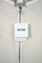 Moschino Pearl Collar Sleeveless Dress Beige New with Tags
