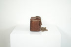 Chanel Classic brown raffia Vanity with chain (full set)