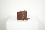 Chanel Classic brown raffia Vanity with chain (full set)